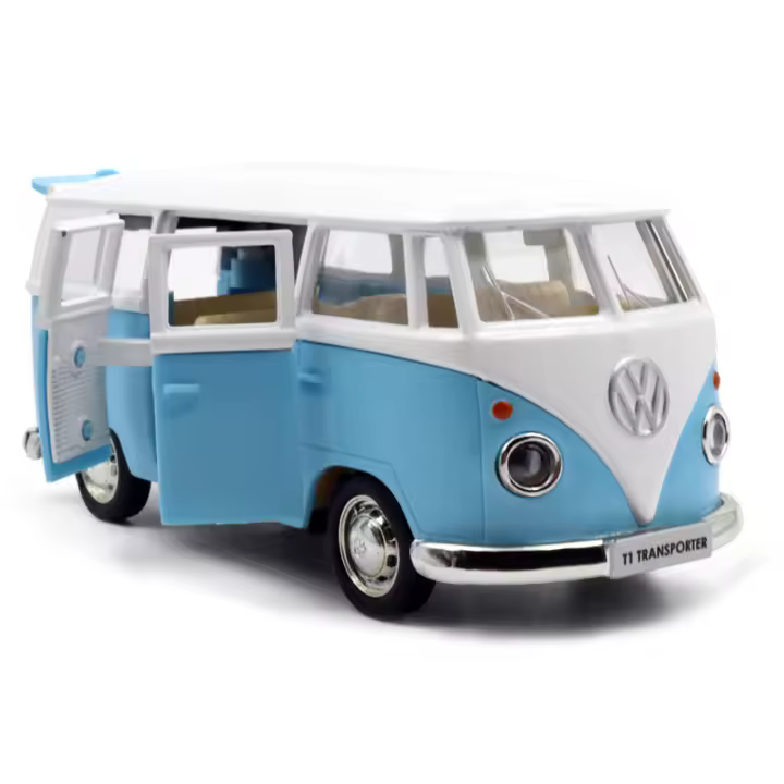 Coche De Colección Volkswagen T1 Miniatura 1/36 Juguete De Aleación De Metal Para Niños Modelo De Vehículo Bus De Coleccionista - 1