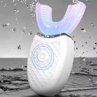 Cepillo de dientes eléctrico ultrasónico para adulto, dispositivo de limpieza dental Ultra sónico, con carga USB, en forma de U, 360 grados - details 2