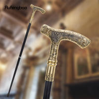 Bastón Elegante De 90cm Con Patrón De Águila Bicolor De Rusia Para Fiesta Y Cosplay Punta De Goma Material De Acero Decorativo - details 0
