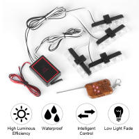 Luz De Advertencia Estroboscópica RGB 12V Para Coche Lámpara DRL LED Decorativa Para Motocicleta Y Automóvil Accesorios 4x4 Flash Policiales - details 0