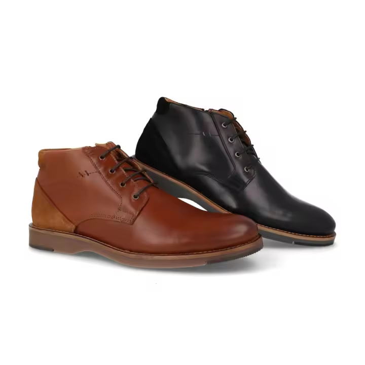 MºJAV020 - ORIGINAL ST BOTIN CABALLERO PIEL    COLORES : CUERO, NEGRO  TALLAS : 39 AL 46  CORTE EXTERIOR : PIEL  FORRO INTERIOR : PIEL / TEXTIL  PLANTILLA : PIEL    ALTURA TACÓN / CUÑA : 2,5 CM.  PISO : SINTÉTICO - 1