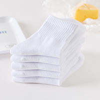 Calcetines Deportivos Para Niños Y Niñas 5 Pares Cómodos Y Transpirables En Blanco Y Negro Para Todo El Año - details 5