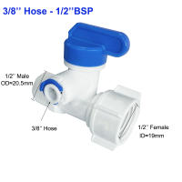Adaptador De Agua 1/2'' Thread a 1/4 3/8 Tubo Para Válvula De Agua RO Filtro De Agua Suministro De Agua Inversa Sistema Para Purificador De Agua Grifo - details 2