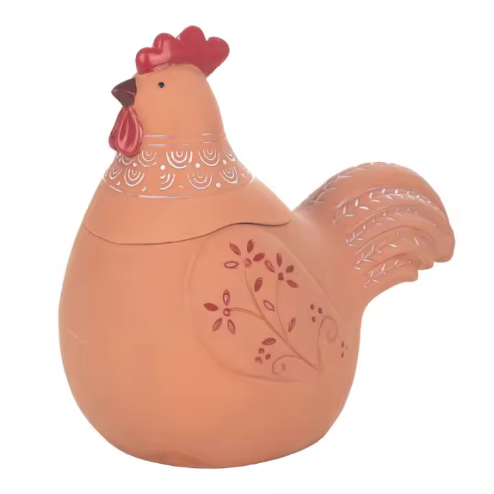Signes Grimalt  By Sigris - Figura Gallina  Decoracion | Jarrones Y Portavelas Marrón - 25x17x25 cm 28824 - 1