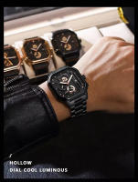 Reloj De Pulsera Deportivo Para Hombre POEDAGAR Lujo Nueva Marca Cuarzo Impermeable Luminoso Cronógrafo Date Con Correa De Acero Inoxidable Estilo Casual - details 13