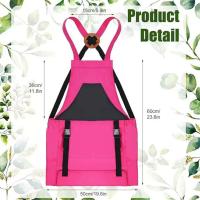 Bata De Trabajo Con Gran Bolsillo Para Jardinería Y Cosecha Bata De Mano Con Mochila Herramientas De Almacenamiento Y Organización Material Oxford - details 6