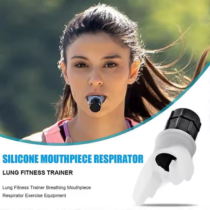 Dispositivo de ejercicio de respiración de espirometría Dispositivo de ejercicio pulmonar con resistencia ajustable Capacidad pulmonar Fuerza abdominal - 1