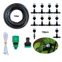 Sistema De Riego 10M Con 10 Aspersores Y Rojelladores Para Jardín Y Agricultura Sistema De Neblinación Y Enfriamiento Por Agua - details 1
