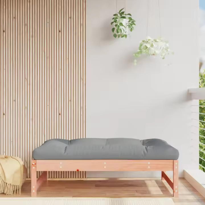 Taburete de jardín madera maciza de abeto Douglas 120x80 cm - 1