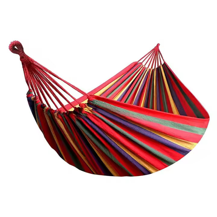 Hamacas De Algodón De Lona WESTTUNE Para Exterior Soporte De Carga Hasta 200kg Para Camping Jardín Patio atrium - 1