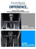 Pegatina Decorativa Para Panel De Marchas De Civic Sedan Hatchback De HONDA 2016-2021 Accesorios Para Automóvil - details 1