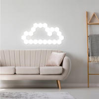 Lámpara De Pared LED Hexagonal Con Interruptor Táctil Smart Home Para Dormitorio Y Sala De Estar Luz Nocturna Cuantum AC 110 220V - details 9