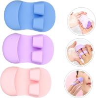piezas de jabón exfoliante facial, cepillo limpiador facial para puntos negros, cepillo limpiador facial, cepillo de gel de sílice para lavado facial, cepillo facial multicolor - details 1
