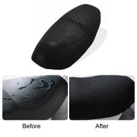 Cubierta De Asiento De Motocicleta Transpirable Verano Fresca 3D Malla Negra Antideslizante Protección Redonda Para Moped Y Scooter - details 2