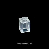 Pequeñas Partículas De Bloques De Construcción Transparentes 1x2 2x3 2x4 1x1 MOC Piezas Juguetes Para Niños Edad Recomendada 6-12 Años - details 1