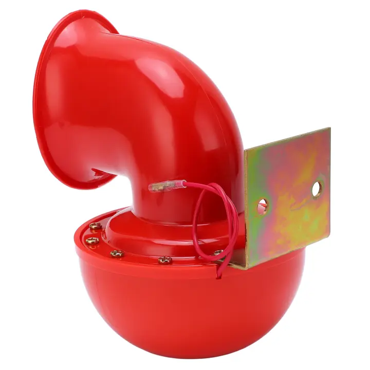 Bocina De Coche 150db Roja Air Horn Electrónica Bocina De Metal Para Camión Tren Barco Motocicleta Bocina Eléctrica Air Horn - 1