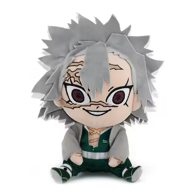 Peluche Anime Demon Slayer Figura Cartoon Kyoumei Iguro Obanai Sanemi Uzui Tengen Muñeco De Peluche Para Niños Y Adultos 20CM - 1