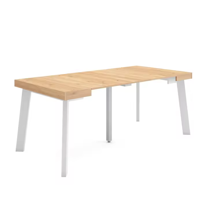 Skraut Home - Mesa Consola Extensible - Mesa Auxiliar - Tapa - 58/180x90x73cm - Práctica y Versátil - Estilo Moderno - Fácil Montaje - 1