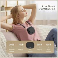 Ventilador de cuello portátil, mini ventilador portátil, ventilador personal USB recargable, 5 marchas ajustables, ventilador portátil sin manos, adecuado para niños, mujeres, hombres, viajes familiares al aire libre - details 4
