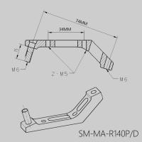 Adaptador De Calipero KOCEVLO SM-MA-F160P/D R160P/D De Montaje Plano a Post Para Rueda De 160mm Freno De Disco De Carretera FM a PM - details 13