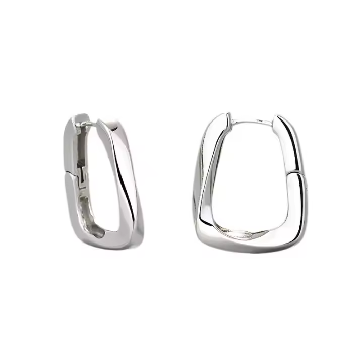 Pendientes geométricos para Mujer, modernos pendientes de temperamento galvanizado, Regalos para Niños. - 1