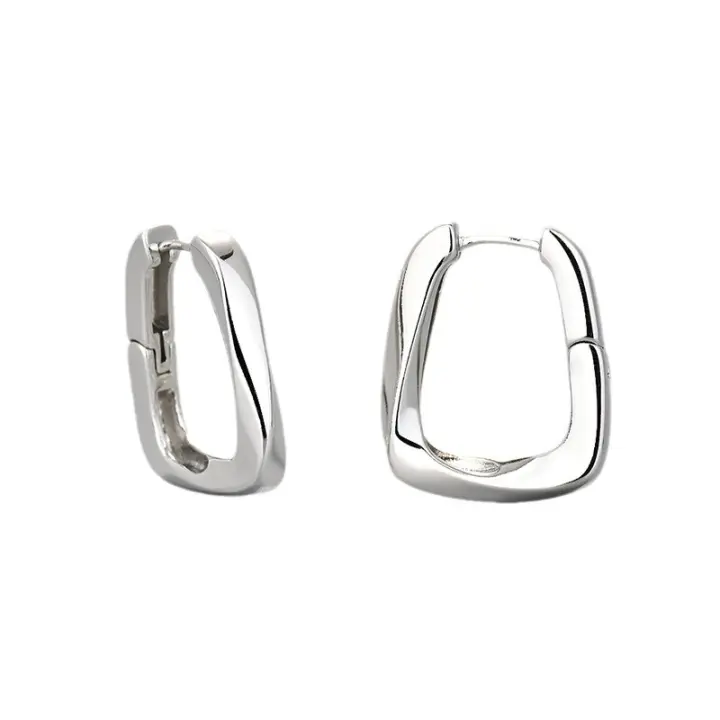 Pendientes geométricos para Mujer, modernos pendientes de temperamento galvanizado, Regalos para Niños. - 1