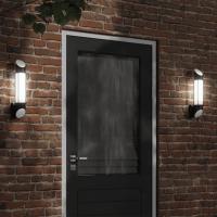 vidaXL Apliques de exterior 2 unidades acero inoxidable Color Negro,  Plateado, y mas - details 0