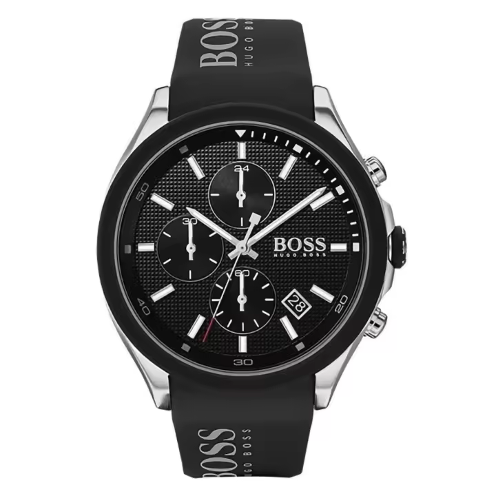 Reloj de Hombre HUGO BOSS 1513716, Esfera Negro de 44 MM + Caja de Regalo Elegante - 1