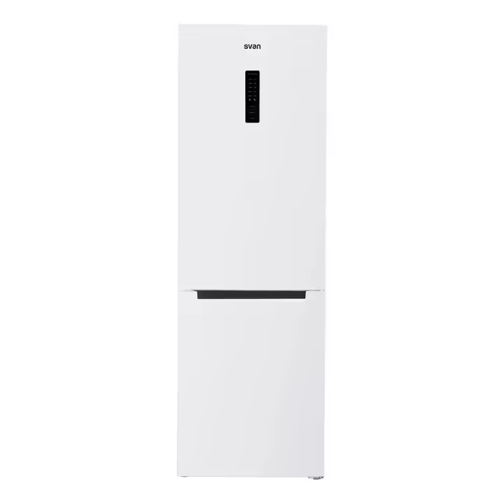 Svan - Frigorífico combi No Frost SC185604ENFD de 400 L, clase energética E, blanco, 186,5 cm alto x 60 cm ancho para cocina reducida - 1