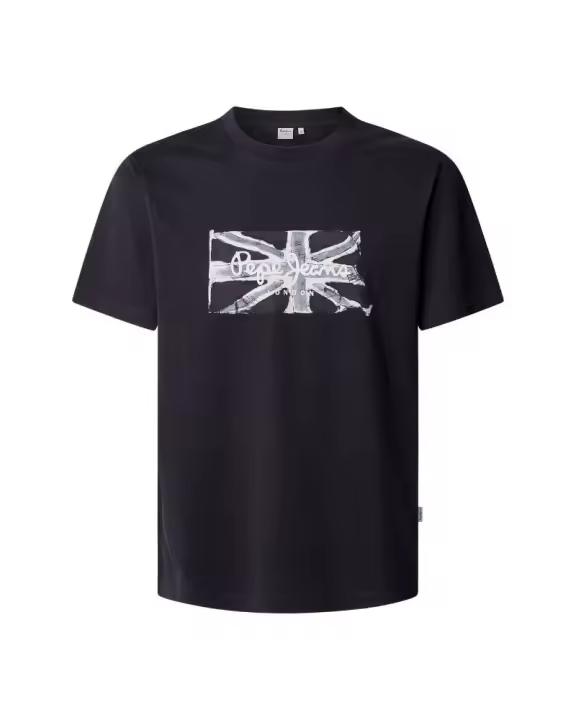 PEPE JEANS PM509720 FLAG BW Camisetas Manga corta Hombre Negro - 1