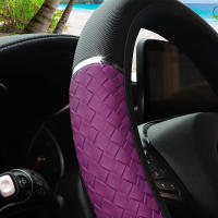 Cubierta De Volante Dinámica De Cuero PU Tres-Dimensiones Metálica Para Coche Sin Anillo Interior Adecuada Para 14.5-15 Pulgadas - details 10