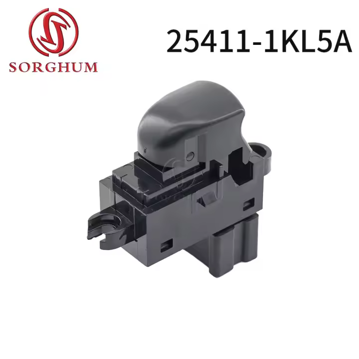 Interruptor De Botón De Pasagero SORGHUM 25411-1KL5A Para Ventanas De Nissan Juke Leaf Sentra Rogue X-Trail Qashqai 2012-2019 Material ABS Plástico Y Metal - 1