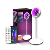 Lámpara de Pie RGB con Control Remoto de Aplicación, Proyección de Arco Iris, Luz de Atenuador y Transmisión en Vivo - details 19