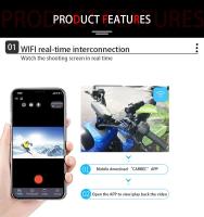 Cámara De Bicicleta De Montaña 1080P HD DVR Para Motocicleta Registador De Conducción Camara Para Casco Exterior Carga Removible Hasta 128G - details 12