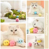 Juguete Inteligente Para Gatos Con Sombrero De Paja Y Níspero Electrónico Simula Sonido De Pájaros Y Rana Entrenamiento Interactivo Tejido Gravedad Peluche Bola De Juguete Para Gatos - details 5