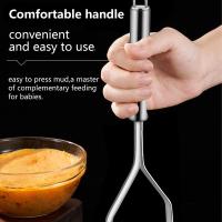 Prensa De Papas Y Hígados De Acero Inoxidable Herramienta De Fruta Y Verdura Masher De Carne Molida Creativa Presión De Barro Ricer Presión De Aguacate - details 10