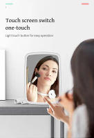Espejo De Maquillaje Plegable Con Luz LED Tricolor USB Para Baño Y Mesa De Vestir Iluminación Dimmable Para Belleza - details 4