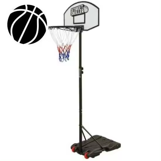 ORION91 Canasta Baloncesto Regulable Altura 1,79 - 2,13 metros Outdoor - SpazioLuzio. PELOTA DE REGALO - 1