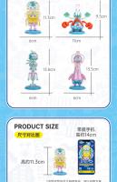 6PCS Spongebob Squarepants Caja Sorpresa Patrick Star Figuras De Acción De Anime Serie Jellyfish Saltarina Juguetes Para Niños Regalo - details 4