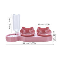 Tazón De Alimentos Para Gatos Y Perros Con Dispensador Automático Y Contenedor De Agua Antideslizante Doble Taza - details 9