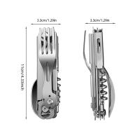 Herramienta De Sobrevivencia Al Aire Libre Multifuncional De Acero Inoxidable Con Cuchillo Tarjeta Y Maza Para Camping Portátil - details 3