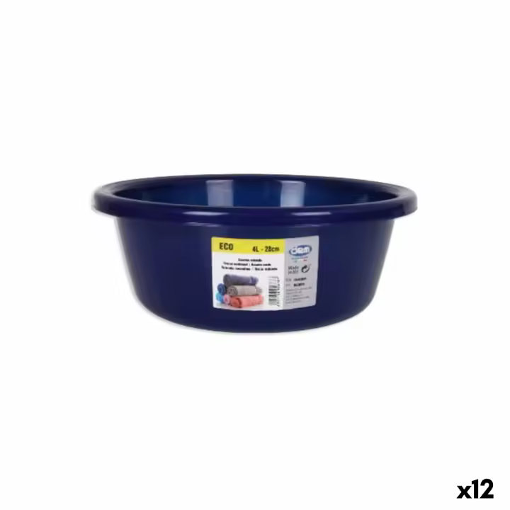Barreño Dem Eco 28 x 28 x 11 cm Redondo Azul 4 L - 1