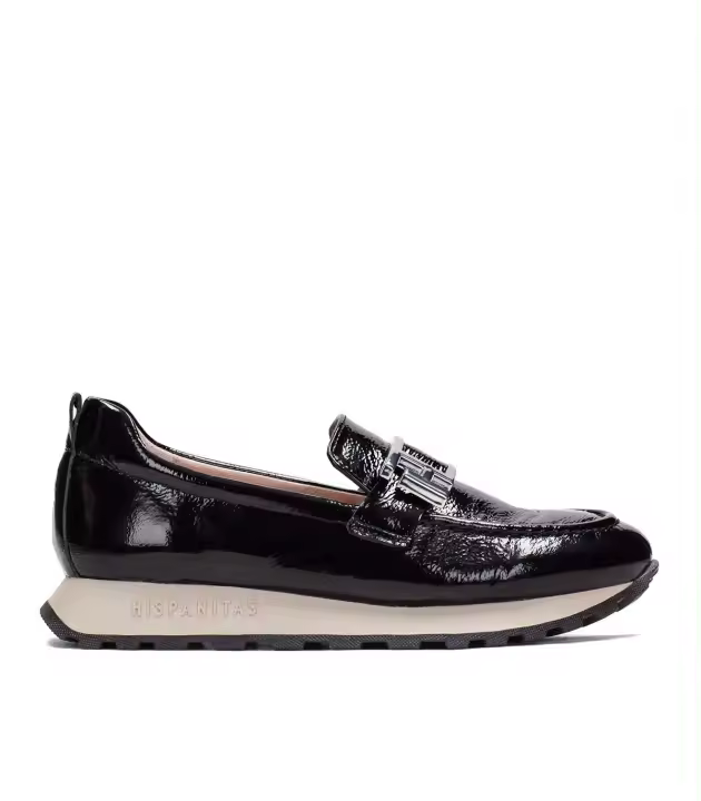 MOCASINES DE CHAROL NEGRO HISPANITAS LOIRA HI243621 - 1