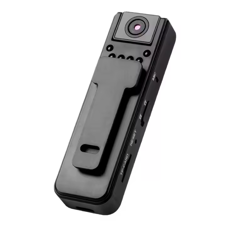 Cámara corporal con grabación de audio y video, cámara corporal de 6 horas 1080P con lente rotativa de 180°, visión nocturna, grabadora de video corporal, viaje personal, caminata, deportes - 1