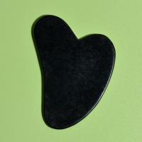 Masajeador Facial De Jade Negro Natural Herramienta De Cuidado De La Piel Con Rodillo De Jade Doble Y Escáner Guasha Para El Rostro - details 2