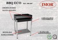 Barbacoa BBQ ECO Barbacoa BBQ ECO Barbacoa para carbón, parrilla cromada ajustable en dos alturas. Mangos cromados. Con dos asas para parrillas y bandeja inferior. Ideal para camping y reuniones familiares. 56.7x36x83 cm - details 0