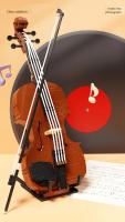 Bloques De Construcción De Violín Creativo Clásico Para Artistas Modelo De Instrumento Musical Juguetes De Ensamblaje Para Niñas Y Niños Regalo Para Niñas - details 0