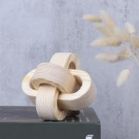 Adorno Decorativo De Madera Bohemia Estilo Carved Manualmente 3 Enlaces Nó De Madera Arte Y Manualidades Para Escritorio Oficina Casa Rustica - details 6
