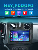 Podofo Radio de coche Android 2 Din para Renault Sandero 2014 2015 2016 2017 Carplay 8+128GB AI Voice WIFI+4G DSP GPS Navegación Multimedia Reproductor de Video - details 0