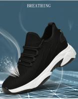Zapatos De Elevación Para Hombre Verano Malla Transpirable Zapatillas Deportivas Mayor Altura Interior 7cm Exterior Casual Blanco Zapatos Más Altos - details 2